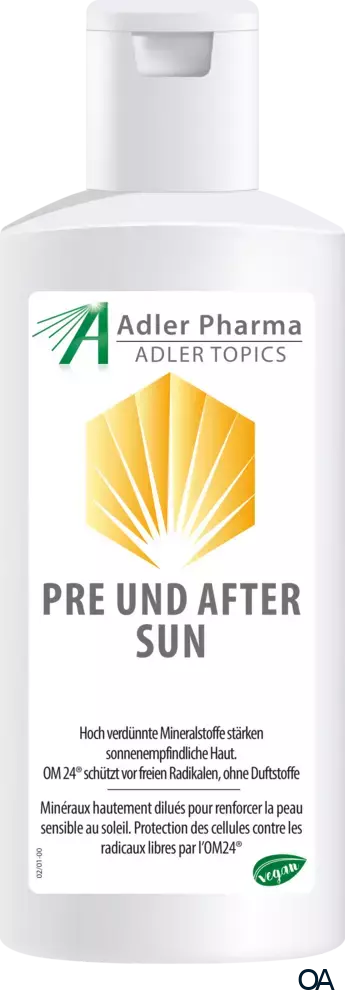 Adler Topics Pre und After Sun mit Aloe Vera und OM24®