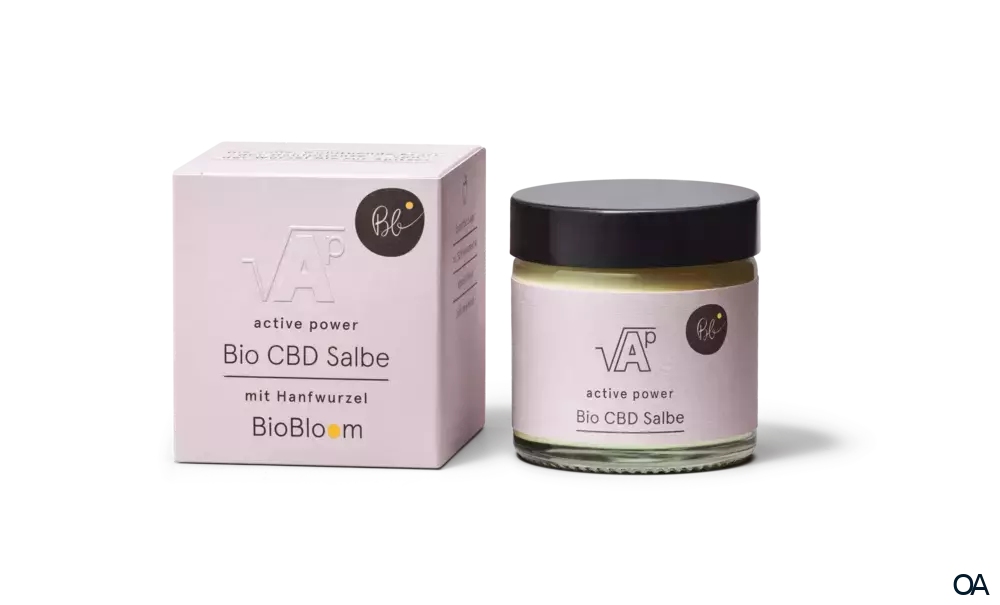 BioBloom active power Bio CBD Salbe mit Hanfwurzel