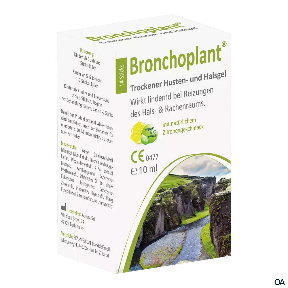 Bronchoplant® Trockener Husten Halsgel Sticks