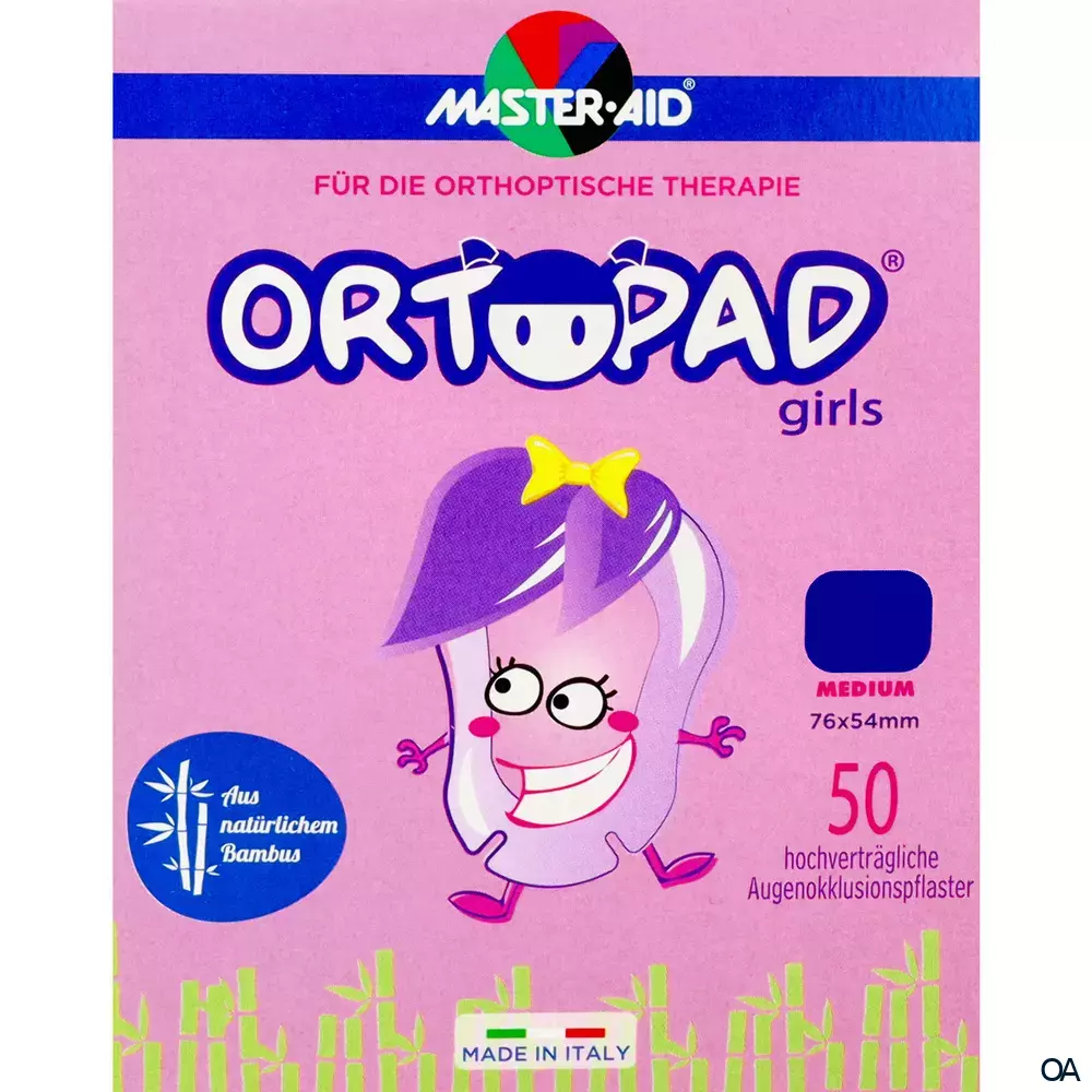 ORTOPAD® girls Augenokklusionspflaster Medium 76 x 54 mm