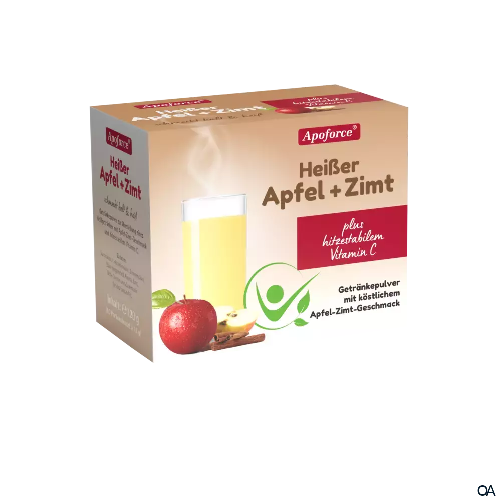 Apoforce® Heißer Apfel + Zimt Getränkepulver 