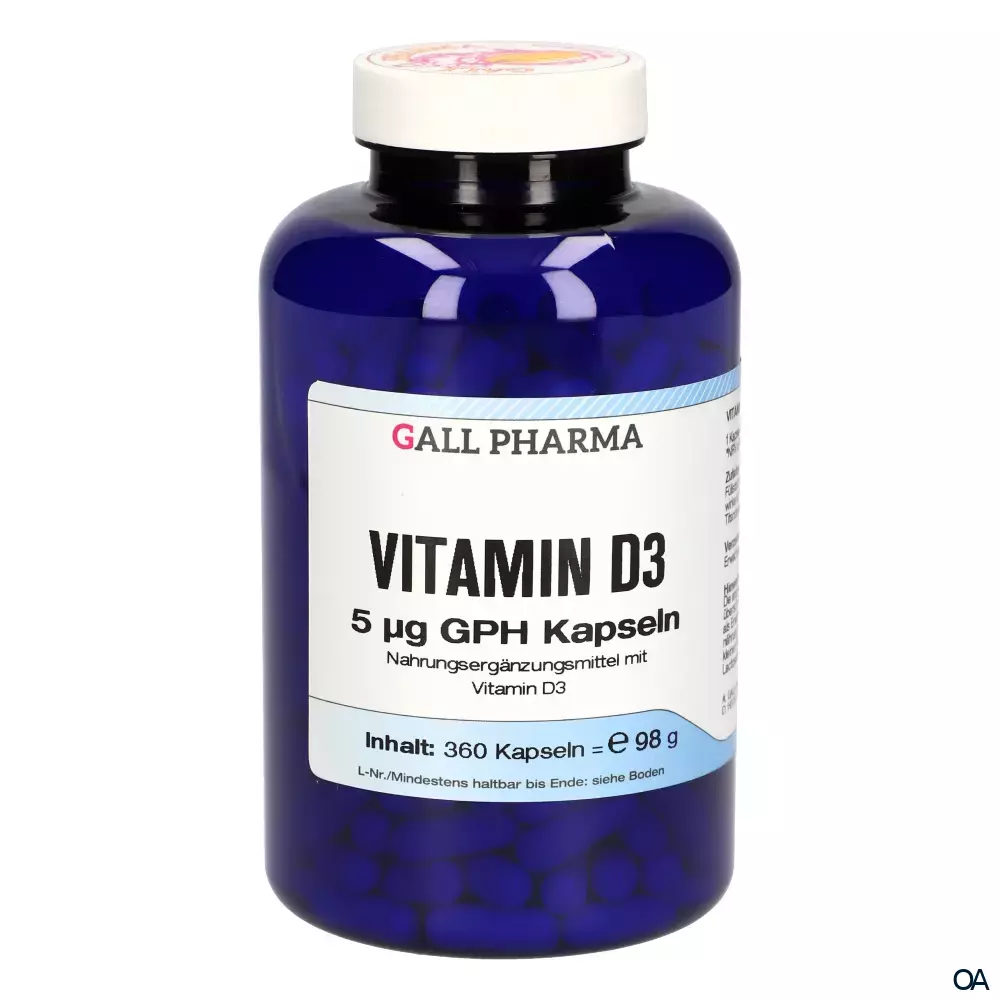 Gall Pharma Vitamin D3 5 µg Kapseln