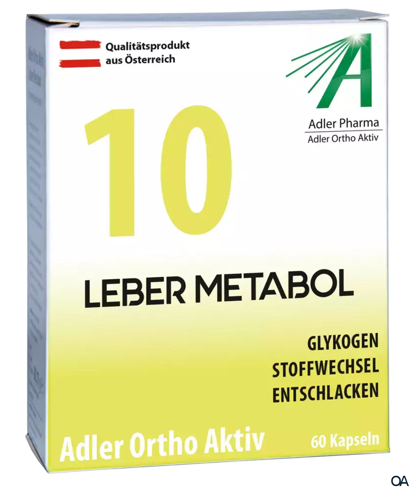 Adler Ortho Aktiv Nr. 10 Leber Metabol Kapseln