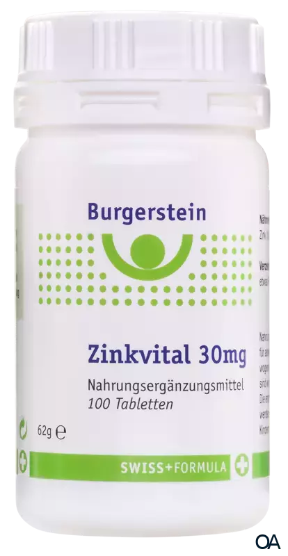 Burgerstein Zinkvital 30 mg Tabletten