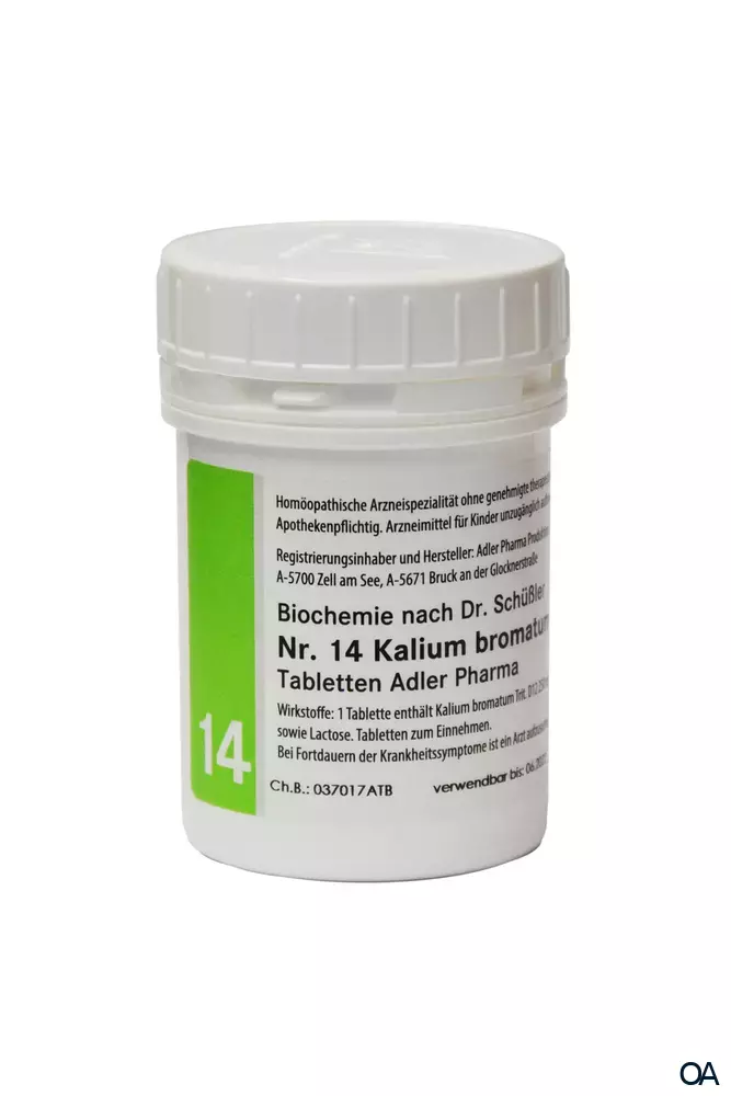 Schüßler Salz Adler Nr. 14 Kalium bromatum D12 Tabletten