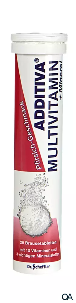 ADDITIVA® Multivitamin + Mineral Brausetabletten - Pfirsich