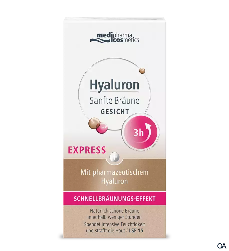 medipharma cosmetics Hyaluron Sanfte Bräune Express Gesicht