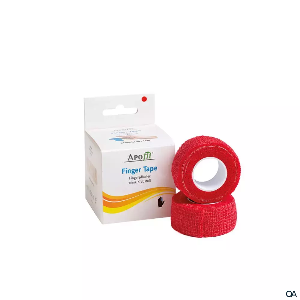 APOfit Fingertape rot 2,5 cm x 4,5 m