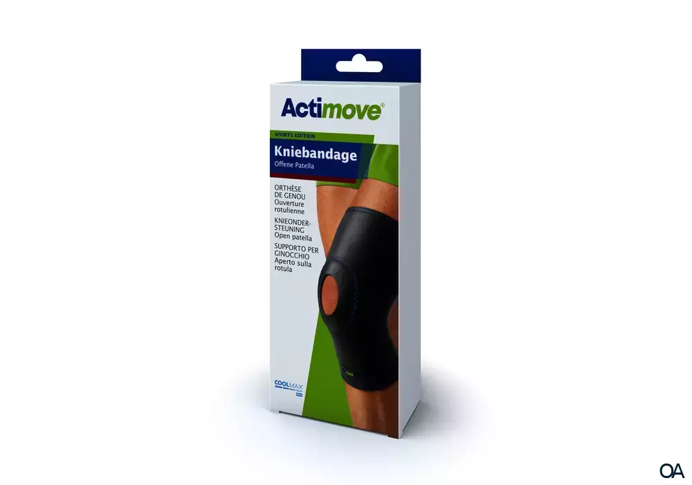 Actimove® Sport Edition Kniebandage Offene Patella Größe M